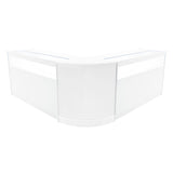 Iris LED Shop Counter Set CM60 & 2 x B1500 - White