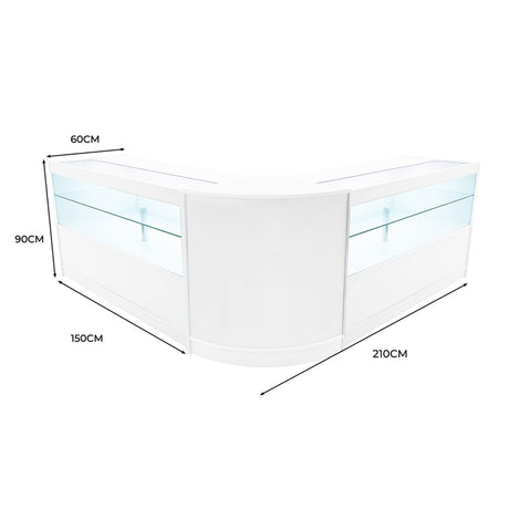 Selene LED Shop Counter Set CM60 & 2 x C1500 - White