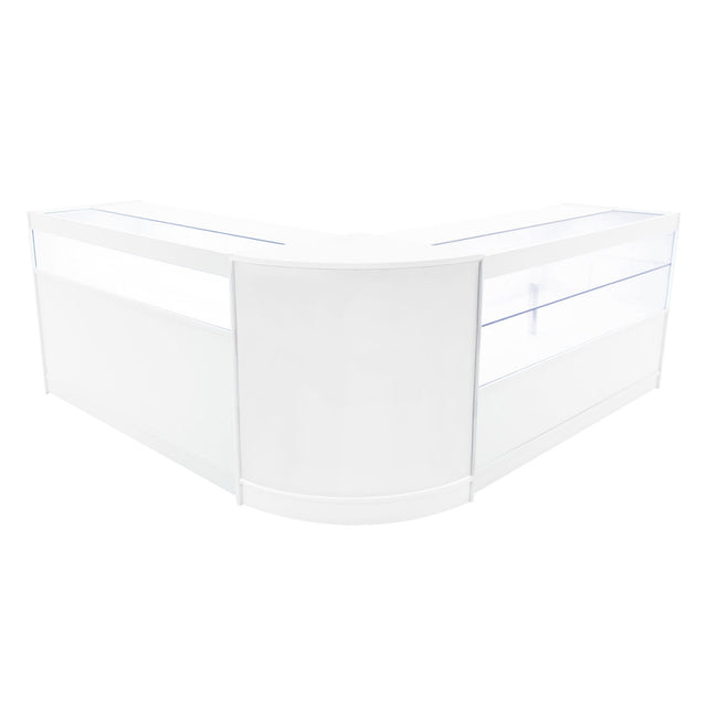 Adonis LED Shop Counter Set B1500, C1500 & CM60 - White