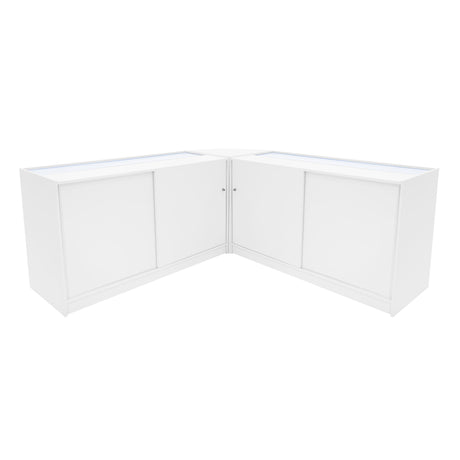 Adonis LED Shop Counter Set B1500, C1500 & CM60 - White