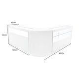 Adonis LED Shop Counter Set B1500, C1500 & CM60 - White