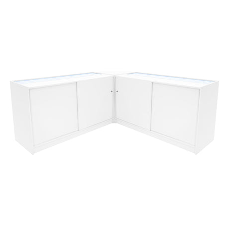 Triton LED Shop Counter Set K1500, B1500 & CM60 - White