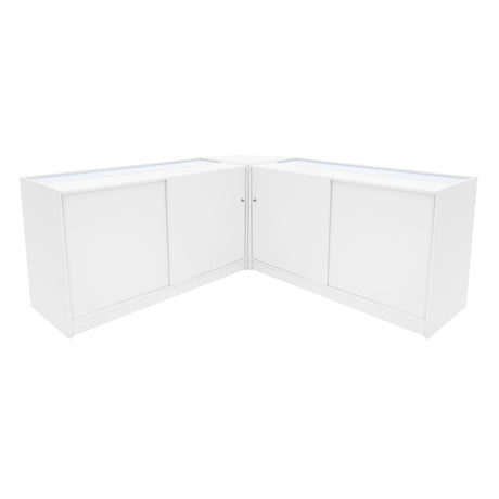 Hera LED Shop Counter Set K1500, C1500 & CM60 - White