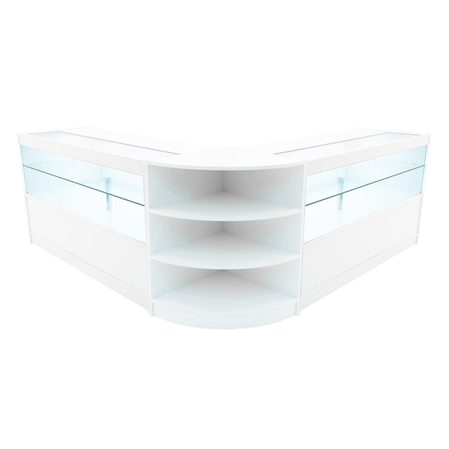 Andromeda LED Shop Counter Set LM60 & 2 x C1500 - White