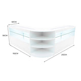 Andromeda LED Shop Counter Set LM60 & 2 x C1500 - White
