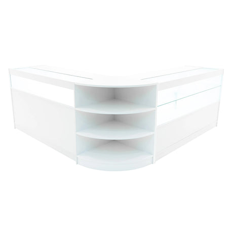Harmonia LED Shop Counter Set B1500, C1500 & LM60 - White