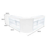 Aries LED Shop Counter Set CM60, TB60 & 2 x K1500 - White