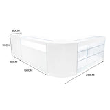 Polaris LED Shop Counter Set K1500, B1500, TB60 & CM60 - White