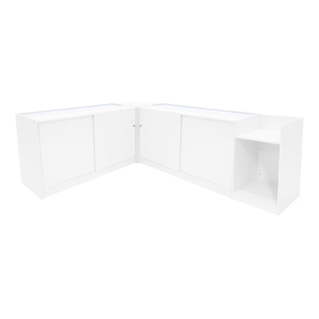 Vega LED Shop Counter Set K1500, C1500, TB60 & CM60 - White