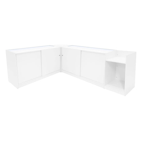 Sagittarius LED Shop Counter Set LM60, TB60 & 2 x B1500 - White