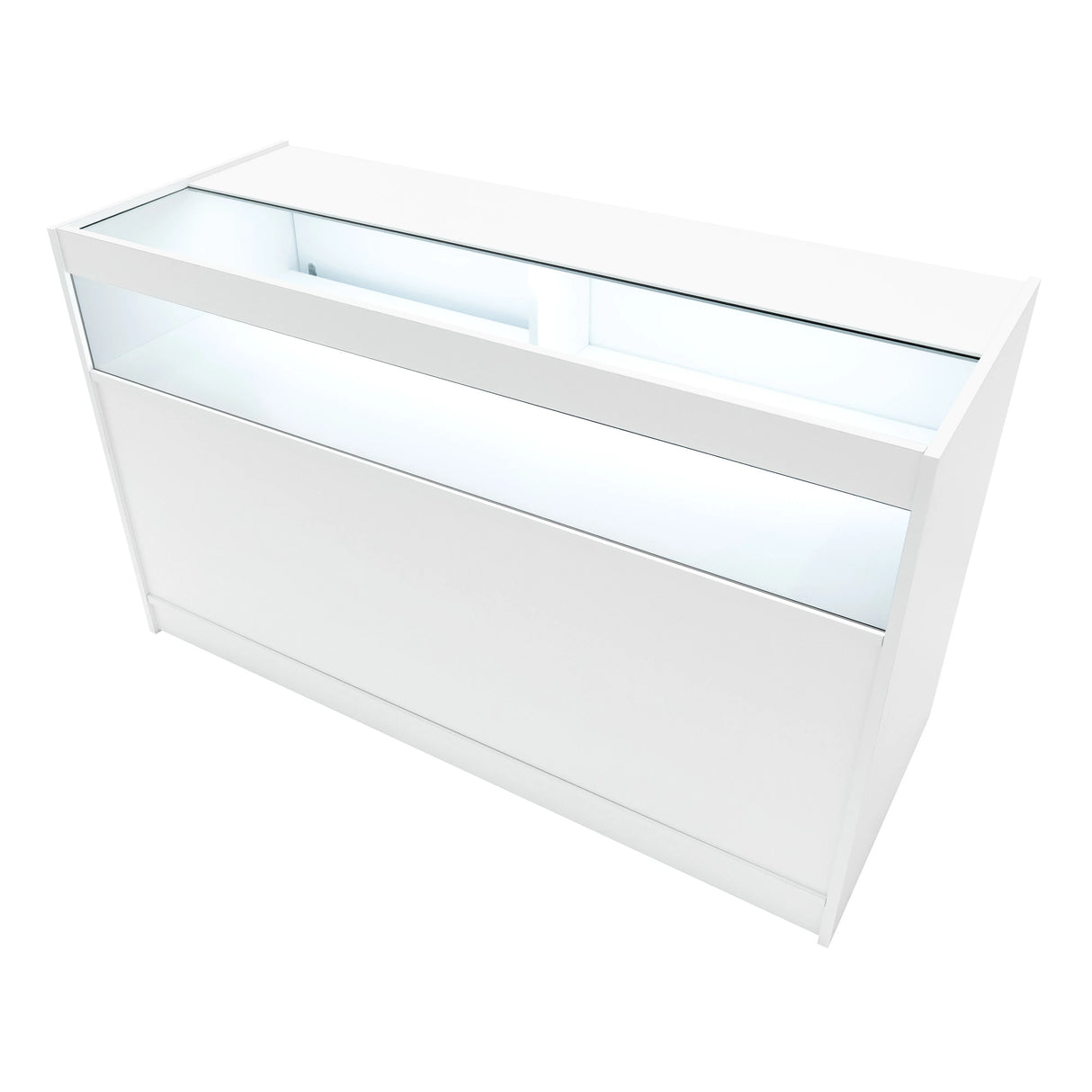 Europa LED Shop Counter Set B1500, C1500, TB60 & LM60 - White