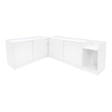 Hyperion LED Shop Counter Set K1500, B1500, TB60 & LM60 - White