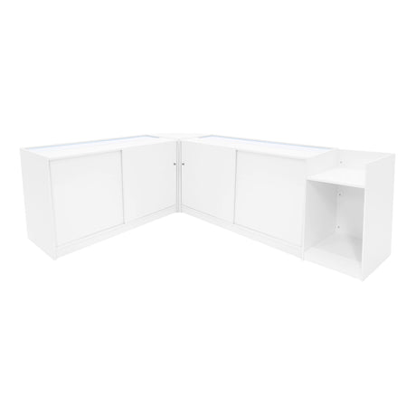 Hyperion LED Shop Counter Set K1500, B1500, TB60 & LM60 - White