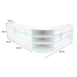 Theia LED Shop Counter Set K1500, C1500, TB60 & LM60 - White
