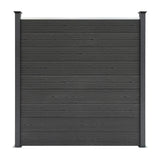 Composite Fence Panels & LED Posts 6ft x 51ft - Grey
