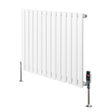 Oval Single Column Radiator & Valves  600mm x 780mm  White