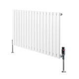 Oval Single Column Radiator & Valves  600mm x 1020mm  White