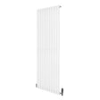 Oval Single Column Radiator & Valves  1600mm x 600mm  White