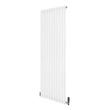 Oval Single Column Radiator & Valves  1600mm x 600mm  White