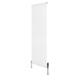 Oval Single Column Radiator & Valves  1800mm x 600mm  White