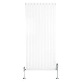 Flat Single Column Radiator  1600mm x 700mm & Valves  White