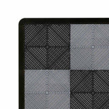 Vented Garage Floor Tiles With Edges  60 Black & 60 Grey