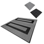 Vented Garage Floor Tiles With Edges  165 Grey & 60 Black