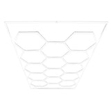 Hexagon LED Light & Vented Garage Floor Tiles x 120 With Edges - Black