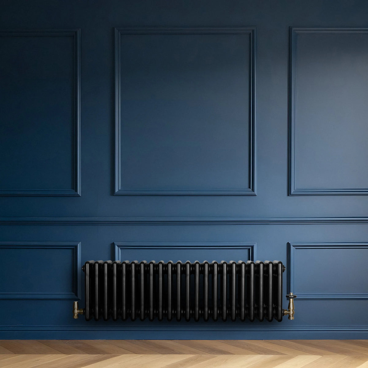 Traditional 4 Column Radiator - 300 x 1010mm  Black