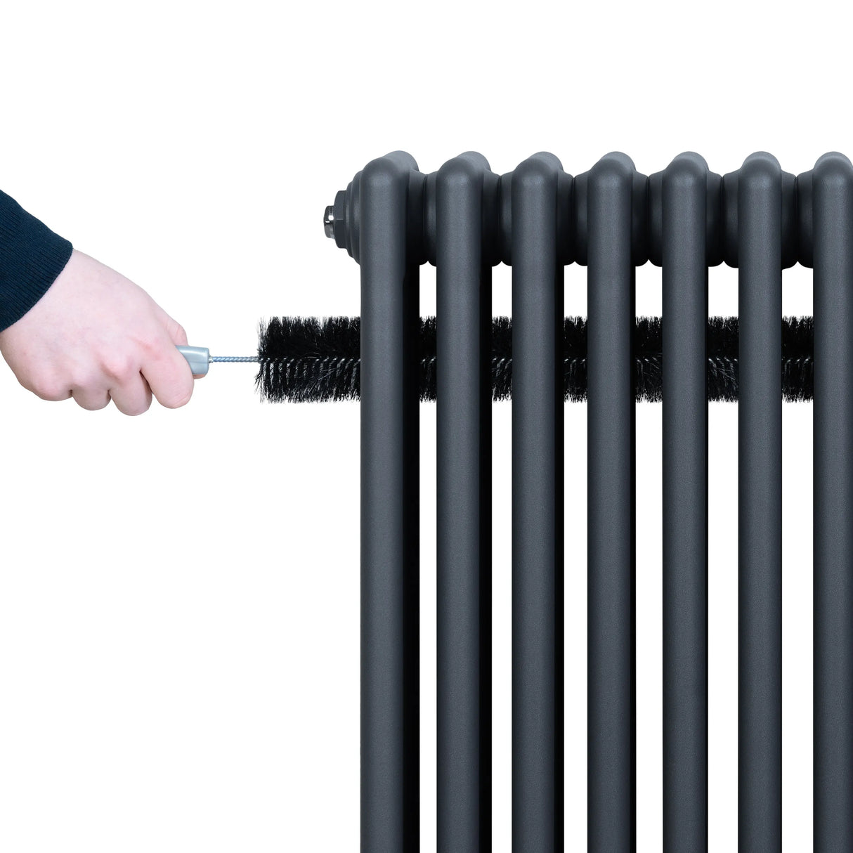 Traditional 4 Column Radiator - 600 x 425mm - Anthracite Grey
