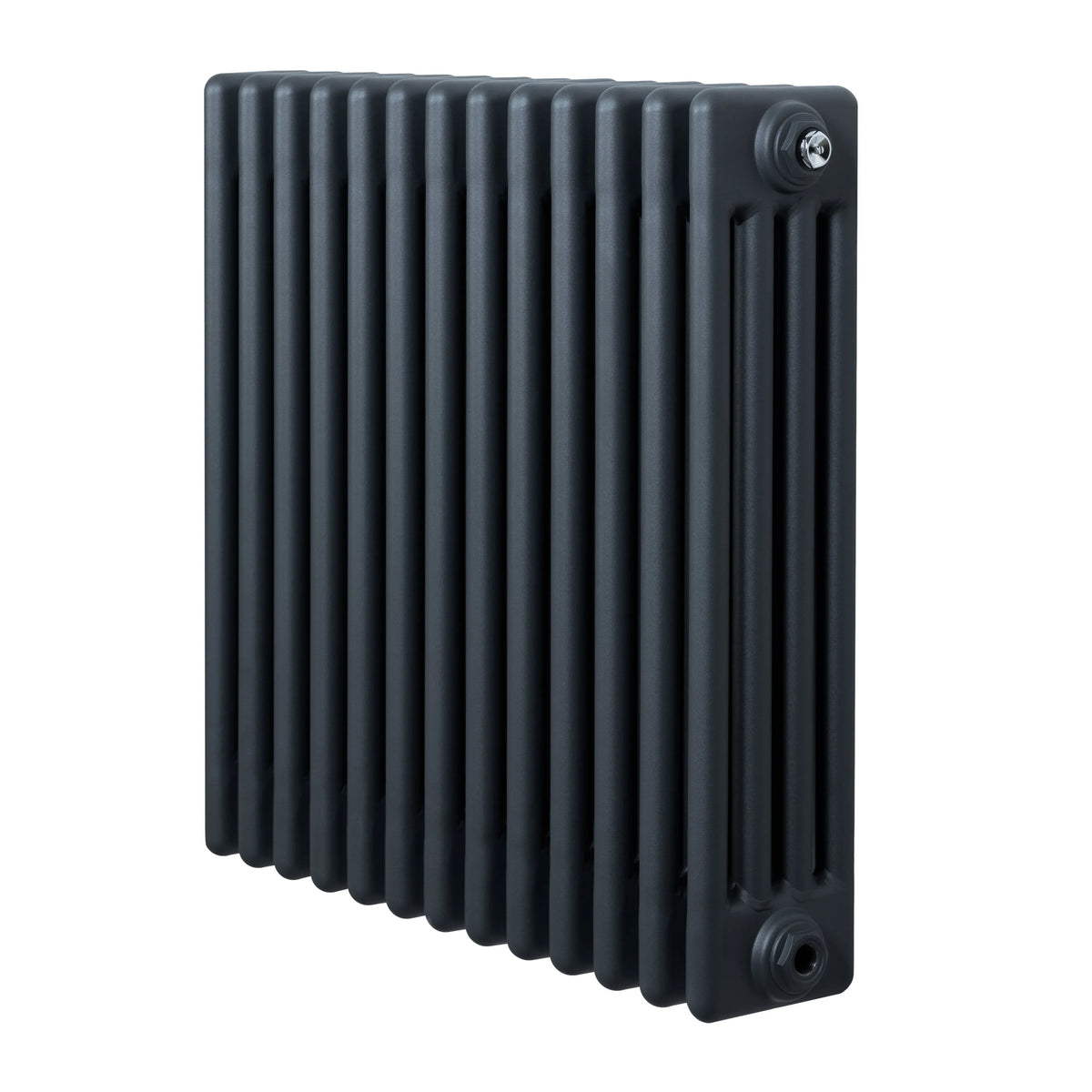 Traditional 4 Column Radiator - 600 x 605mm - Anthracite Grey