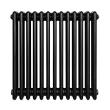 Traditional 4 Column Radiator - 600 x 605mm - Black