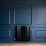 Traditional 4 Column Radiator - 600 x 605mm - Black