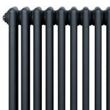 Traditional 4 Column Radiator - 600 x 785mm - Anthracite Grey