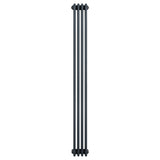 Traditional 4 Column Radiator - 1800 x 200mm - Anthracite Grey