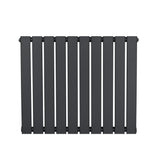 Flat Single Column Radiator - 600 x 700mm - Anthracite Grey