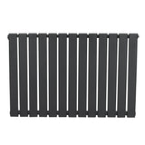 Flat Single Column Radiator - 600 x 910mm - Anthracite Grey