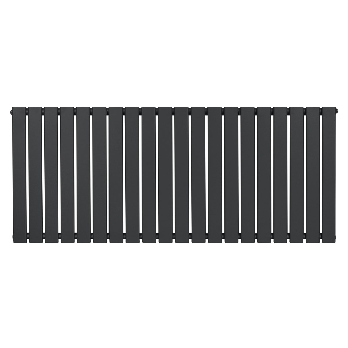 Flat Single Column Radiator - 600 x 1400mm - Anthracite Grey