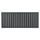 Flat Single Column Radiator - 600 x 1400mm - Anthracite Grey