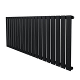 Flat Single Column Radiator - 600 x 1400mm - Black