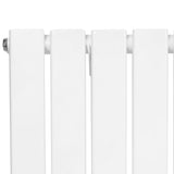 Flat Single Column Radiator - 1600 x 280mm - White