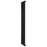 Flat Single Column Radiator - 1600 x 280mm - Black