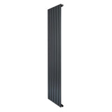 Flat Single Column Radiator - 1600 x 420mm - Anthracite Grey