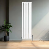 Flat Single Column Radiator - 1600 x 420mm - White