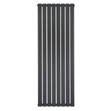 Flat Single Column Radiator - 1600 x 560mm - Anthracite Grey