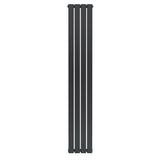 Flat Single Column Radiator - 1800 x 280mm - Anthracite Grey