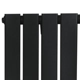 Flat Single Column Radiator - 1800 x 280mm - Black