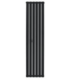 Flat Single Column Radiator - 1800 x 420mm - Black