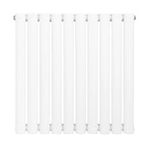 Oval Single Column Radiator - 600 x 600mm - White