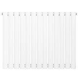 Oval Single Column Radiator - 600 x 780mm - White